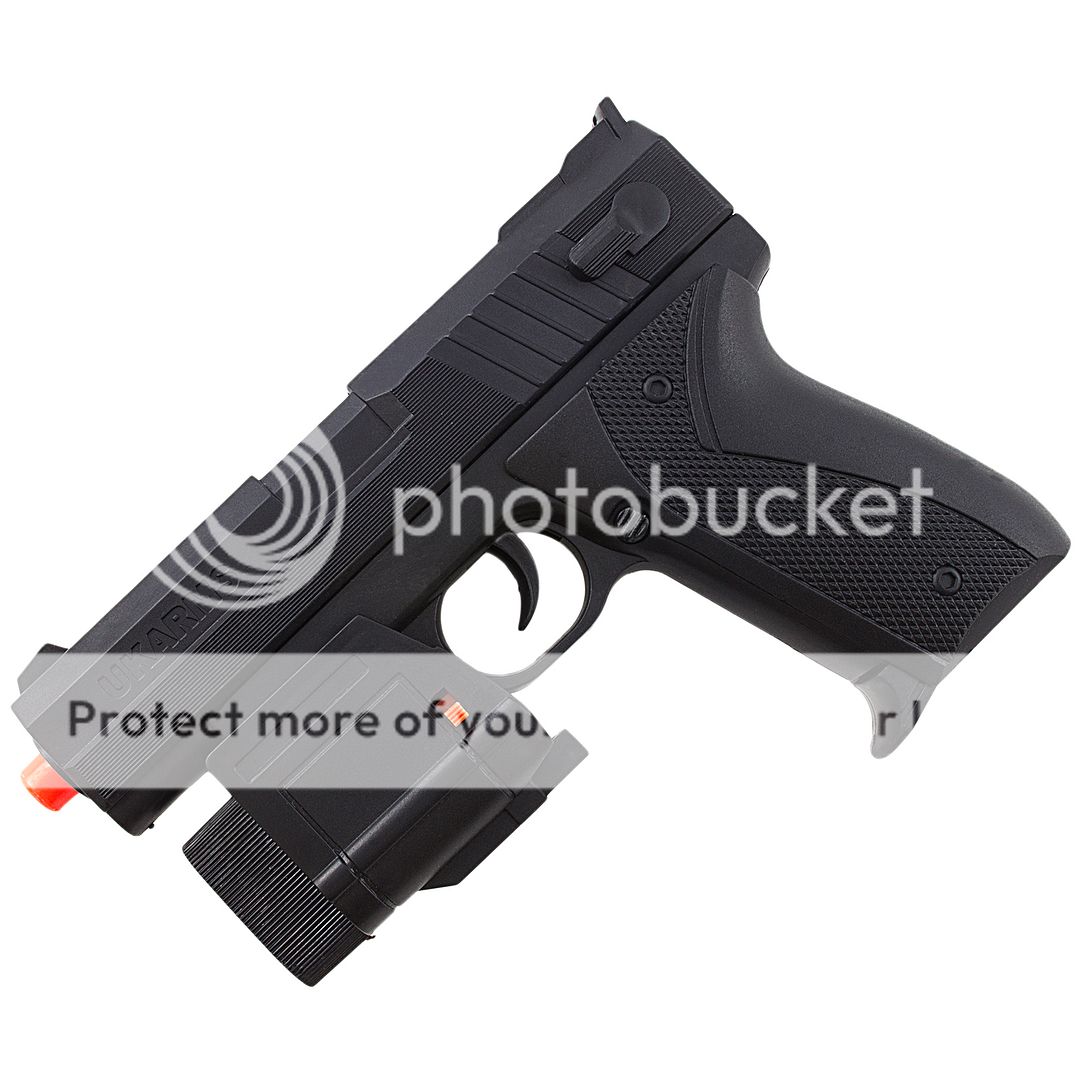 AIRSOFT TACTICAL SPRING PISTOL HAND GUN w/ LASER & FLASHLIGHT w/ 6mm